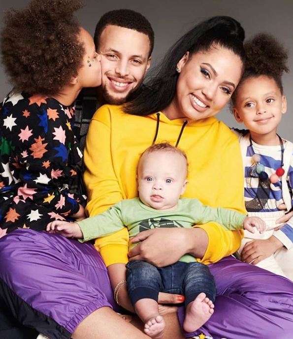 Ayesha Curry with Children}}