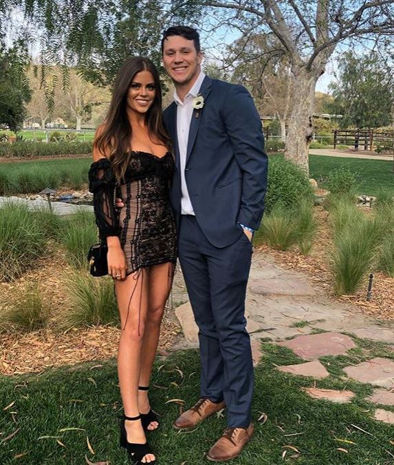 Josh Allen with his girlfriend, Brittany Williams. | Source: Instagram.com