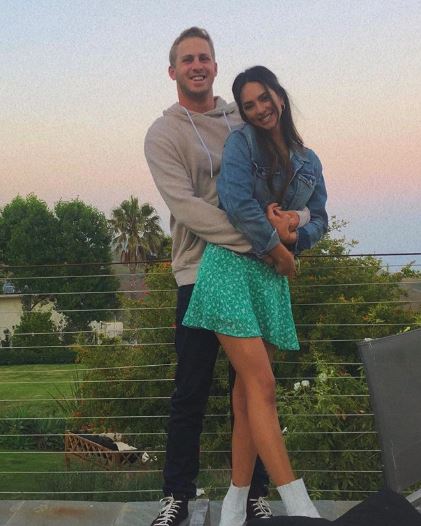 Jared Goff with his girlfriend, Christen Harper. | Source: Instagram.com