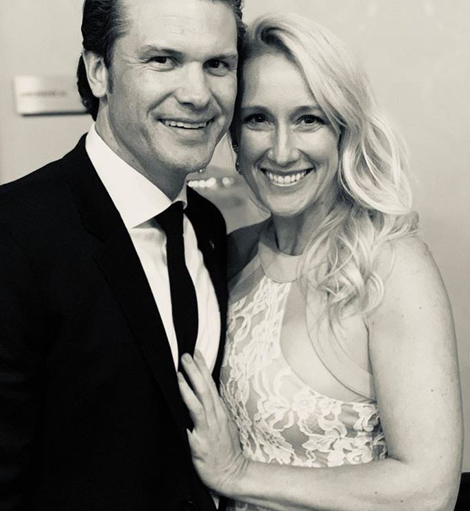 Jennifer Cunningham with her husband, Pete Hegseth. | Source: Instagram.com
