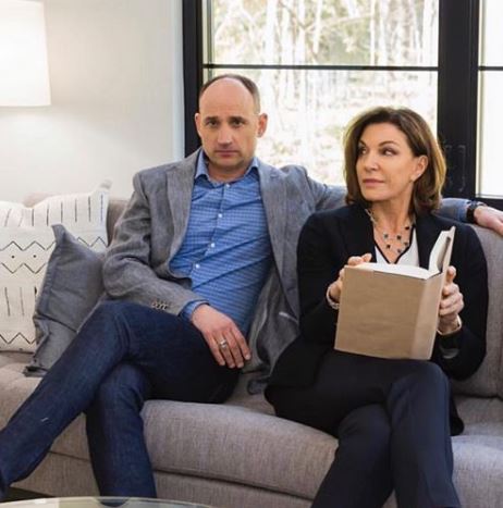 Hilary Farr with her co-host, David | Source: Instagram