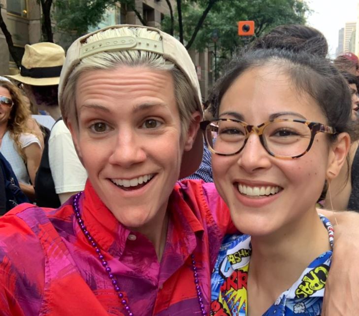 Cameron Esposito with her girlfriend, Katy Nishimoto. | Source: Twitter