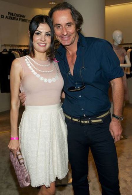 Frederic Marq with his ex-wife, Adriana De Moura.